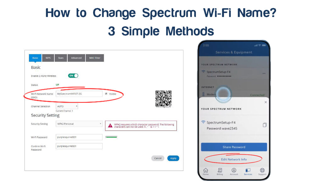  Cómo cambiar el nombre de Spectrum Wi-Fi (3 métodos sencillos)