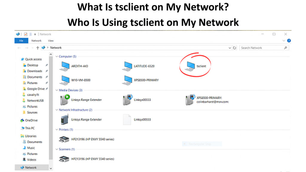  ¿Qué es tsclient en mi red? (¿Quién utiliza tsclient en mi red?)