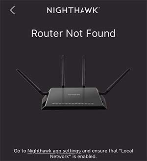  No se encuentra el router Nighthawk