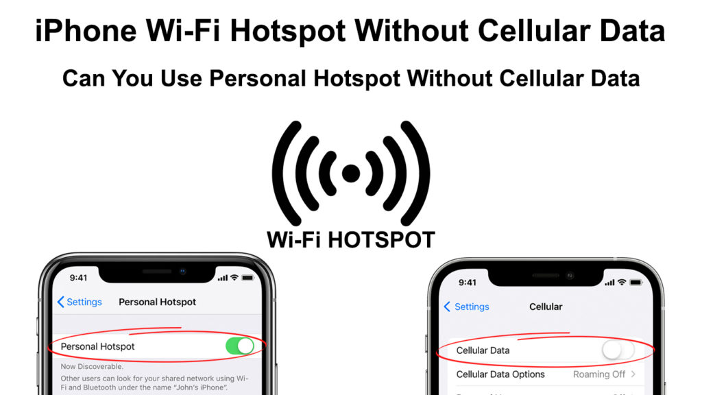  iPhone Wi-Fi Hotspot Without Cellular Data (¿Se puede utilizar un punto de acceso personal sin datos celulares?)