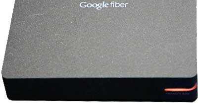  Caja de red de Google Fiber parpadeando en rojo