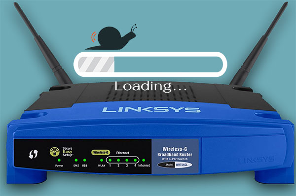  El router Linksys no alcanza la velocidad máxima