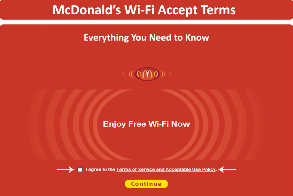  McDonald's Wi-Fi Aceptar Términos (Todo lo que necesitas saber)
